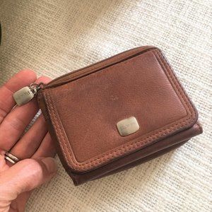 ROLFS Soft Leather Change Purse Key Chain Wallet